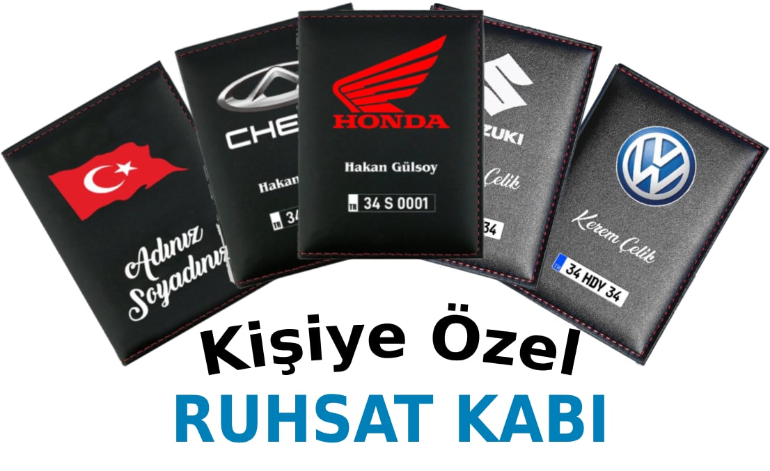 kişiye özel ruhsat kabı tasarla